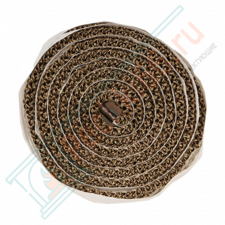 Шнур термостойкий базальтовый самоклеящийся 4мм. (2м/п) до +700 C° (Россия)