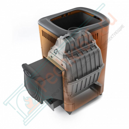 Чугунная печь для бани Тунгуска Cast Витра терракота (T.M.F)