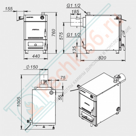 Котел полуавтоматический Master-Turbo 20 (Zota) 20 кВт