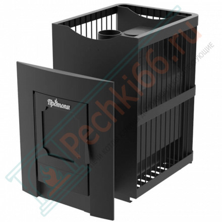 Печь для бани Сетка 24С, дверца со стеклом (Протопи) до 24 м3