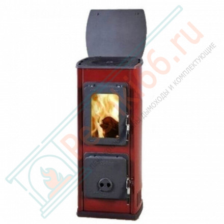 Отопительная печь Milano II , Termoplate, Бордовый (Thorma) до 124 м3