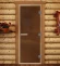 Дверь для бани и сауны Престиж лайт бронза матовая, 1900х700 по коробке (DoorWood) в Магнитогорске