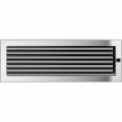 Вентиляционная решетка для камина с жалюзи 170х480, никелированная (FireWay)