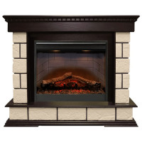 Электрический Каминокомплект Shateau Темный дуб / Шампань с очагом Symphony 26'' DF2608-INT