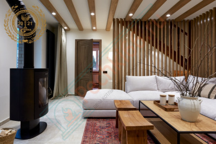 Печь-камин Визиера черная бронза (T.M.F) до 130 м3