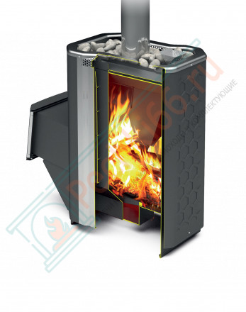 Печь для бани Сахара-16 ЛКП (2.0), с парообразователем (Теплодар)