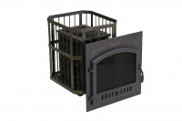 Чугунная банная печь "Сибирь-25" (дверка 700х700) (Сибирь-Премиум)