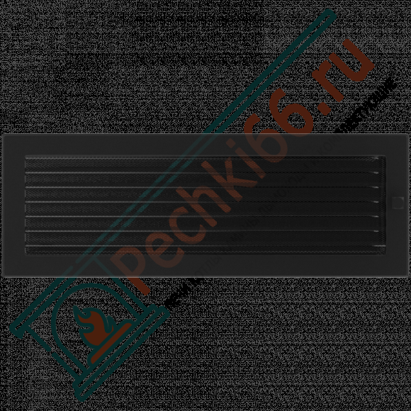 Вентиляционная решетка для камина с жалюзи 170х480, черная (FireWay) в Магнитогорске