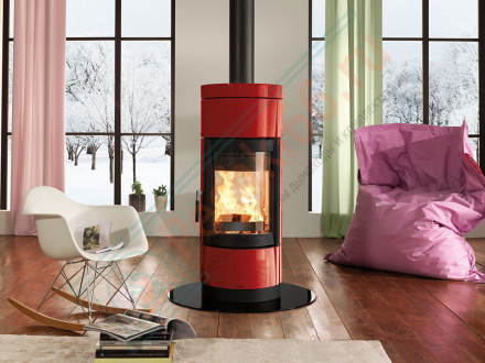 Печь-камин двухсторонняя Fortuna Bifacciale, цвет красный (La Nordica)