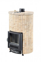 Дровяная банная печь УЮТ-18 "Окаменевшее дерево наборный" (Ферингер)