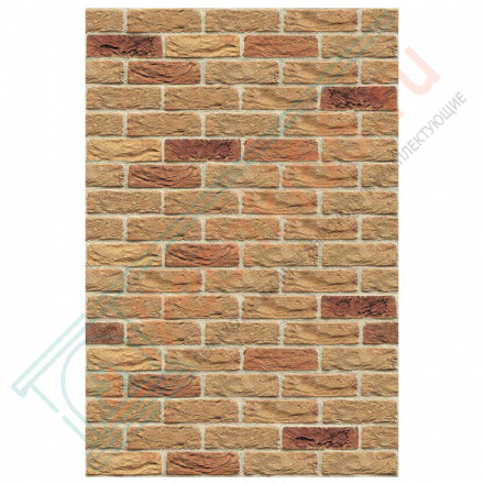 Плита ФАСПАН Песочный №1006 Вертикаль 9 мм 1200х800мм (Везувий)