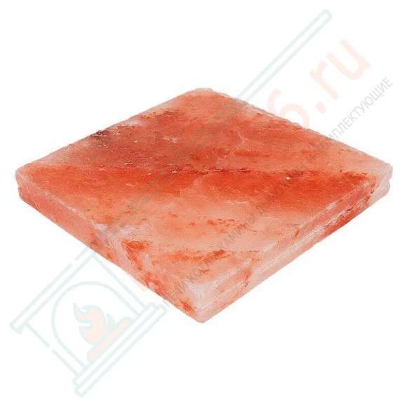 Плитка из гималайской розовой соли 200x200x25 мм шлифованная (с пазом) в Магнитогорске