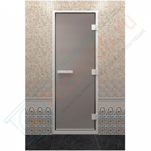 Стеклянная дверь DoorWood Хамам Сатин 200х70 (по коробке) в Магнитогорске