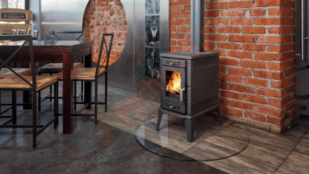 Чугунная печь KOZA K10 ADSR, с регулятором горения (Kratki)