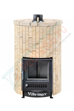 Печь для бани УЮТ-25 "Окаменевшее дерево перенесённый рисунок" (Ферингер)