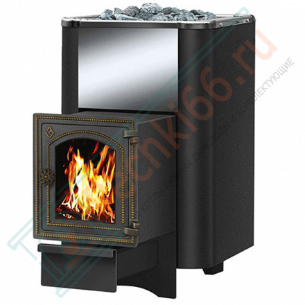 Чугунная печь для бани Сенсация 16 Антрацит ДТ-4С (Везувий) до 18 м3