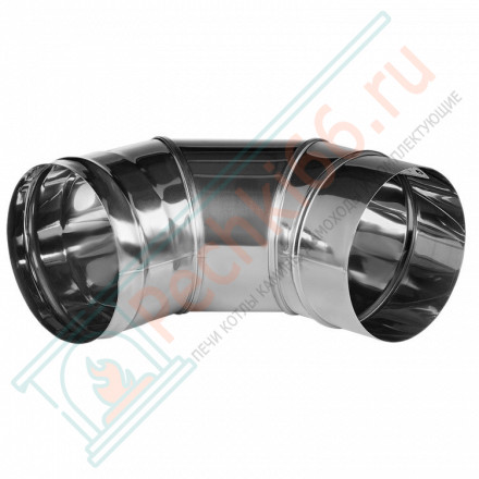 Отвод 90° без изол (НЕРЖ-321/0,8) d-300 (Дымок-Lux)