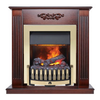 Каминокомплект Lumsden - Махагон коричневый антик с электроочагом Danville Brass FB2