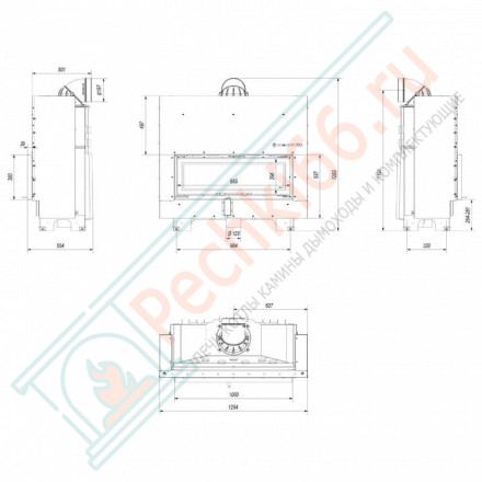 Стальная топка MB100/G (Kratki)