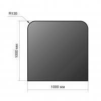 Притопочный лист 1000*1000*2 R135, чёрный, 2мм (Везувий) Притопочный лист 1000*1000*2 R135, чёрный, 2мм (Везувий)