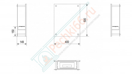Биокамин GLASS (Kratki)