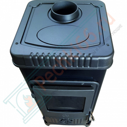 Чугунная печь Dora 8 N, зеленая (Plamen) до 144 м3