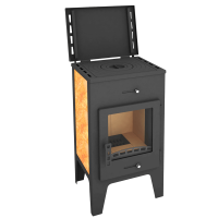Печь-камин Пехорка 6 с плитой (Мета) до 120 м3